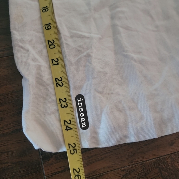 Rosetta Getty White‎ Sleeveless Wide Leg Linen Blend Cropped Apron Wrap Jumpsuit - Picture 15 of 16